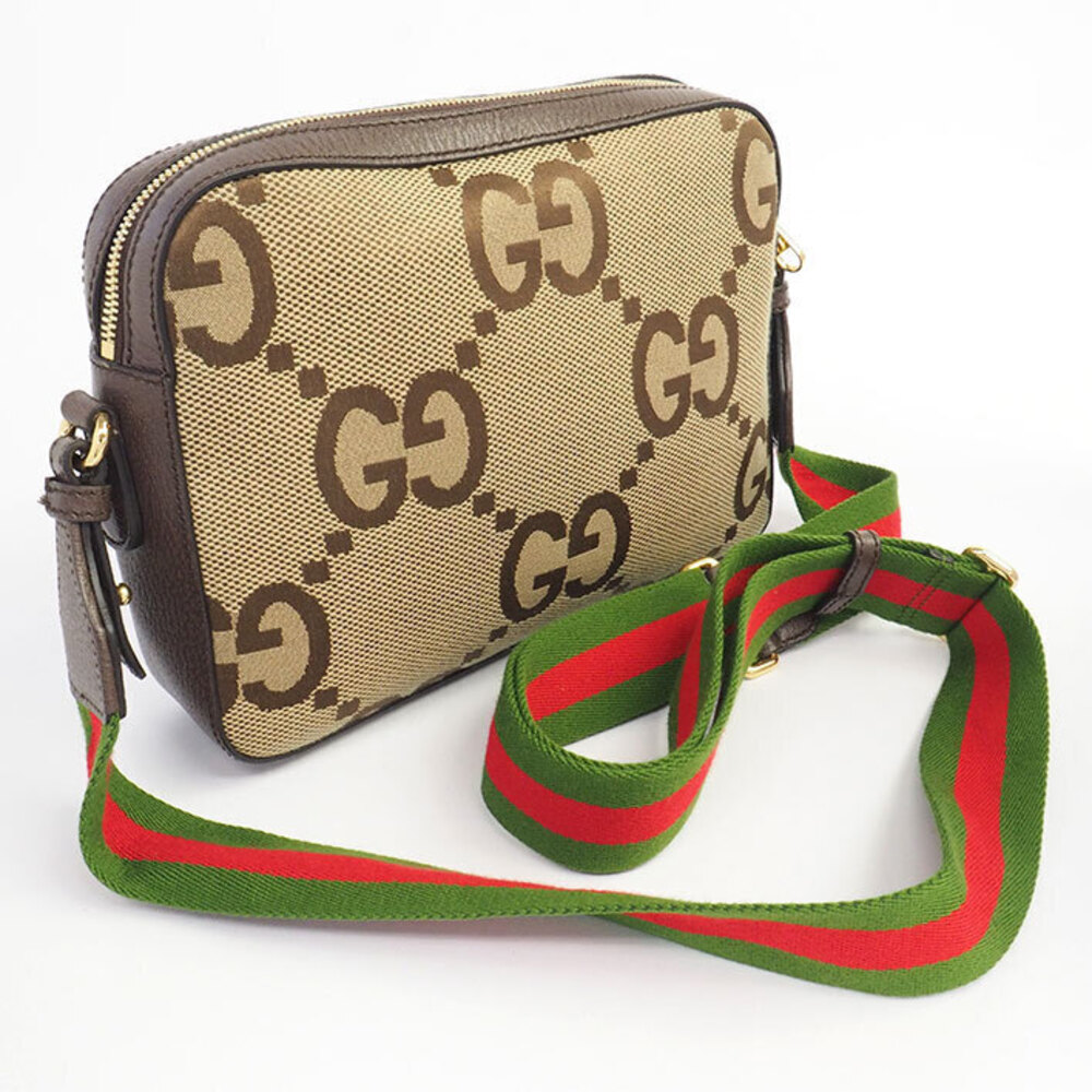 Gucci GG Canvas Web Jumbo Bag Crossbody Messenger